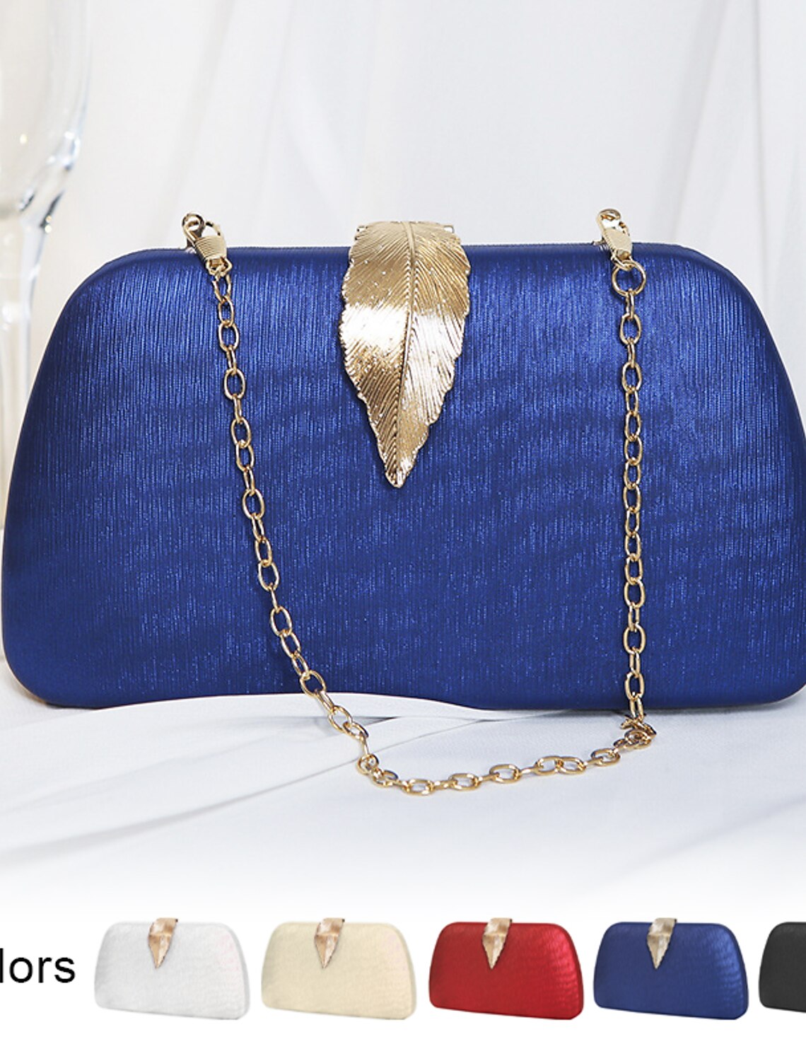 Women's Clutch Evening Bag Wristlet Clutch Bags Polyester Party Shower Holiday Buckle Chain Large Capacity Lightweight Durable Solid