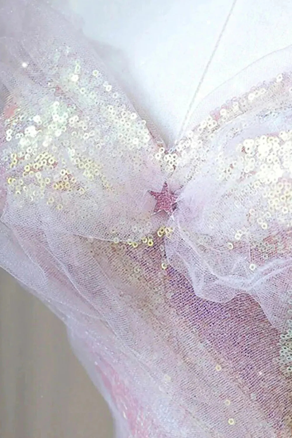 A Line Off the Shoulder Long Prom Dress