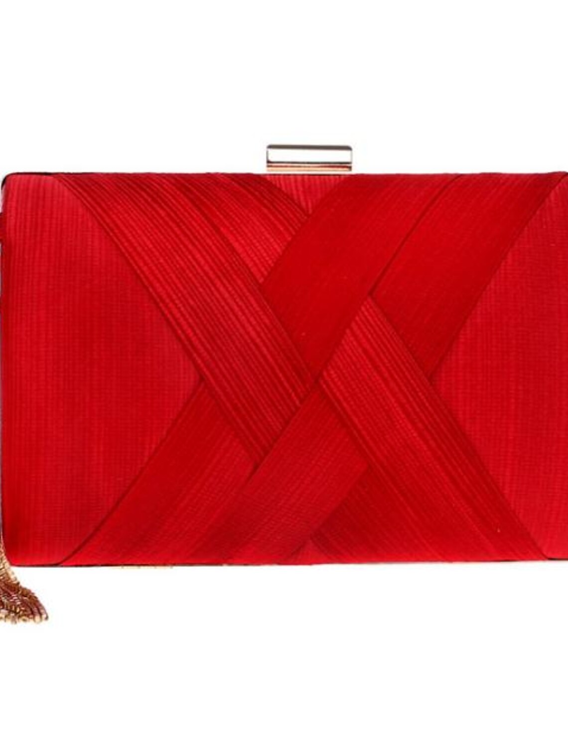 Damen Seiden-PU-Leder für Abend, Braut, Hochzeit, Party mit Quaste