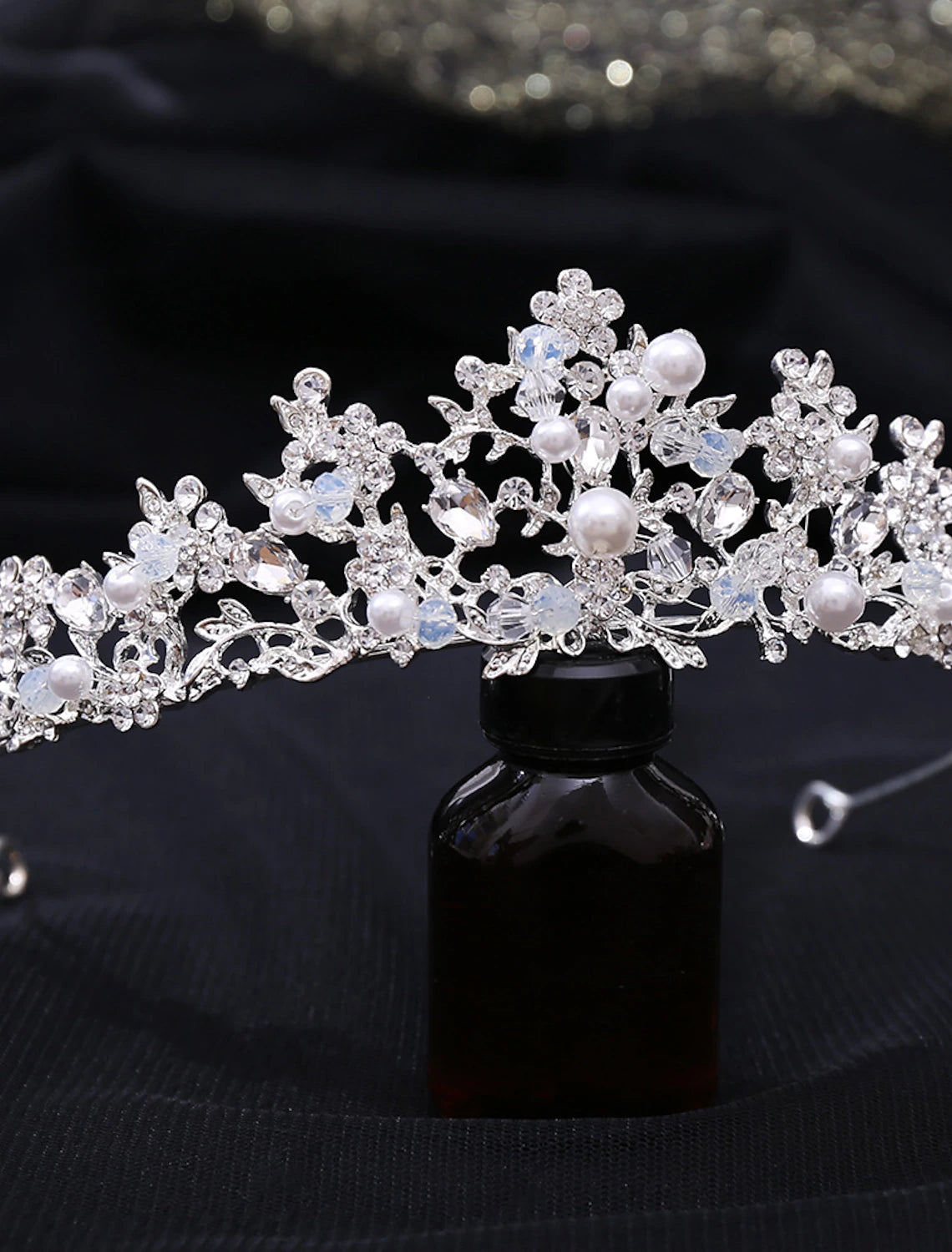 Crown Tiaras Headbands Headpiece Imitation Rhinestone Wedding Party / Evening Retro Sweet With Faux Pearl Crystal / Rhinestone Headpiece Headwear