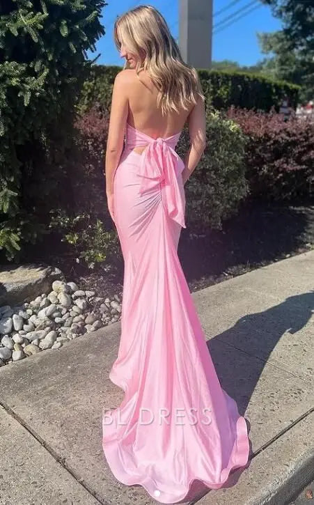 Mermaid Halter Neck Long formal dresses Bridesmaid Dresses evening gown Prom Dress