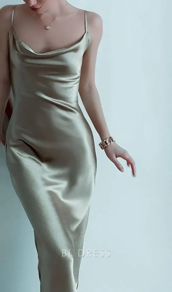 Sheath Spaghetti Straps formal dresses Bridesmaid Dresses evening gown Prom Dress