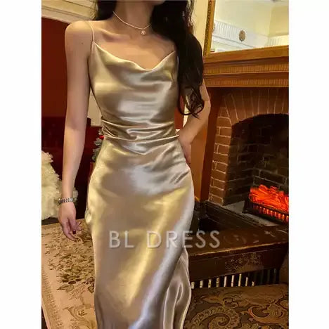 Sheath Spaghetti Straps formal dresses Bridesmaid Dresses evening gown Prom Dress