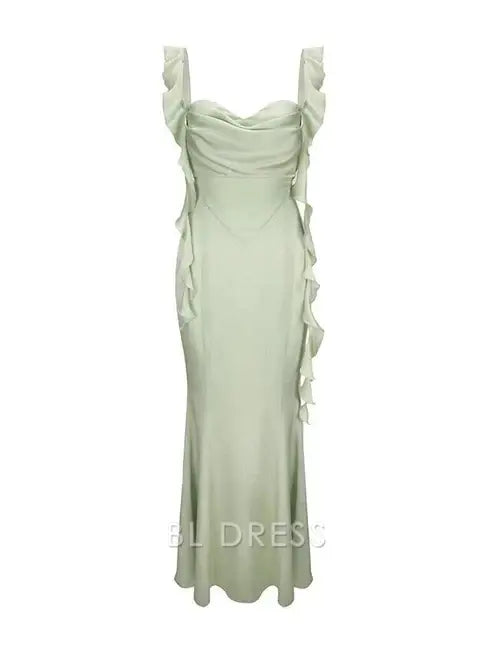 Sheath Charming Backless formal dresses Bridesmaid Dresses evening gown Prom Dress