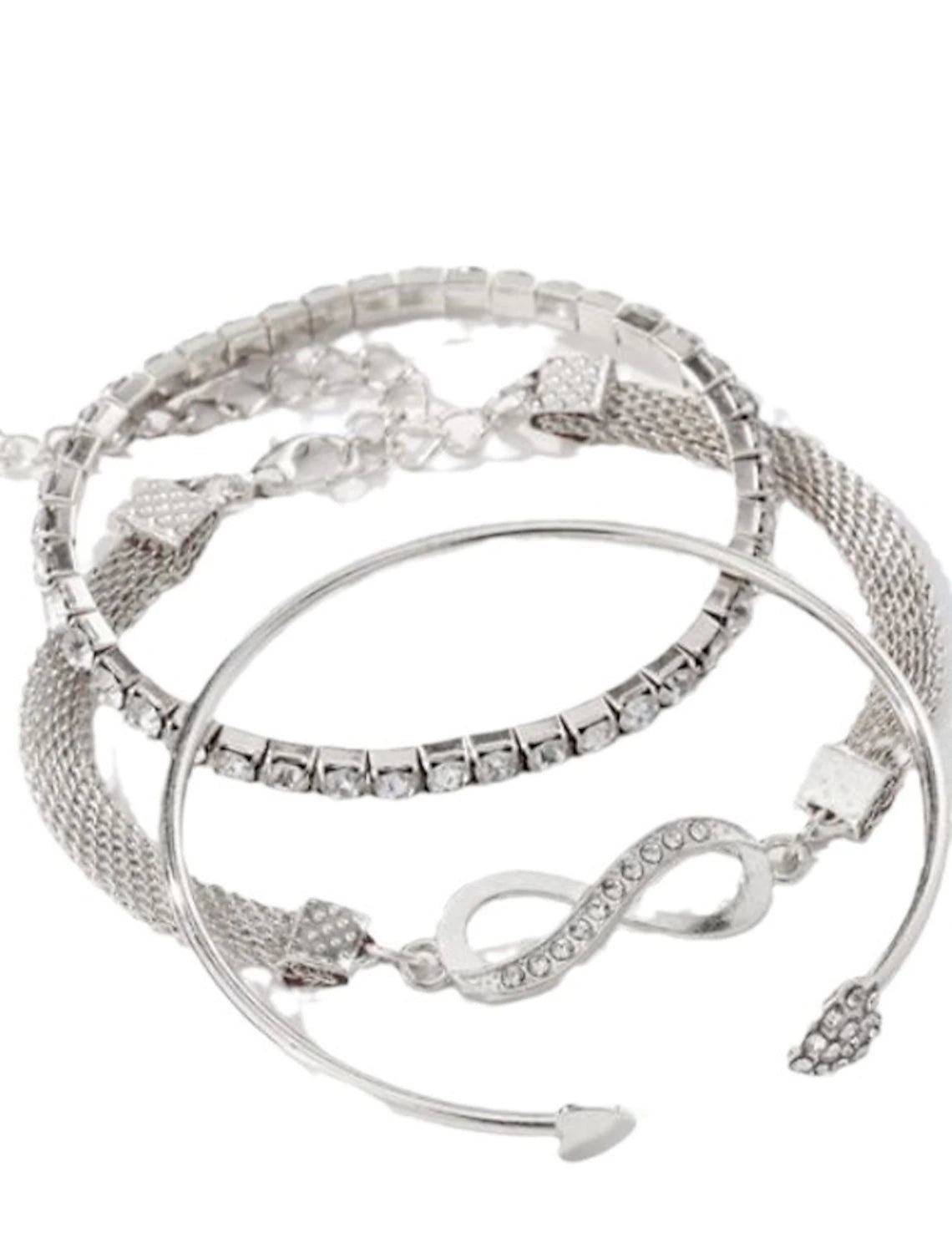 3pcs Women's Cuff Bracelet Bracelet Classic Precious Personalized Alloy Bracelet Jewelry Silver / Golden / Rose Gold For Gift Festival