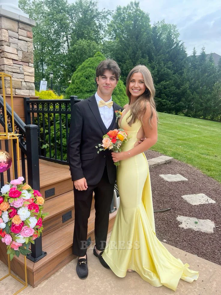 Mermaid Spaghetti Straps Green Backless Long formal dresses Bridesmaid Dresses evening gown Prom Dress