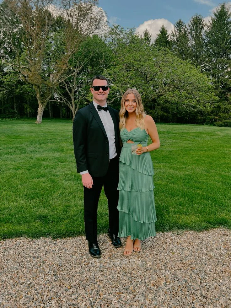 A Line Sweetheart Green Pleated formal dresses Bridesmaid Dresses evening gown Prom Dress