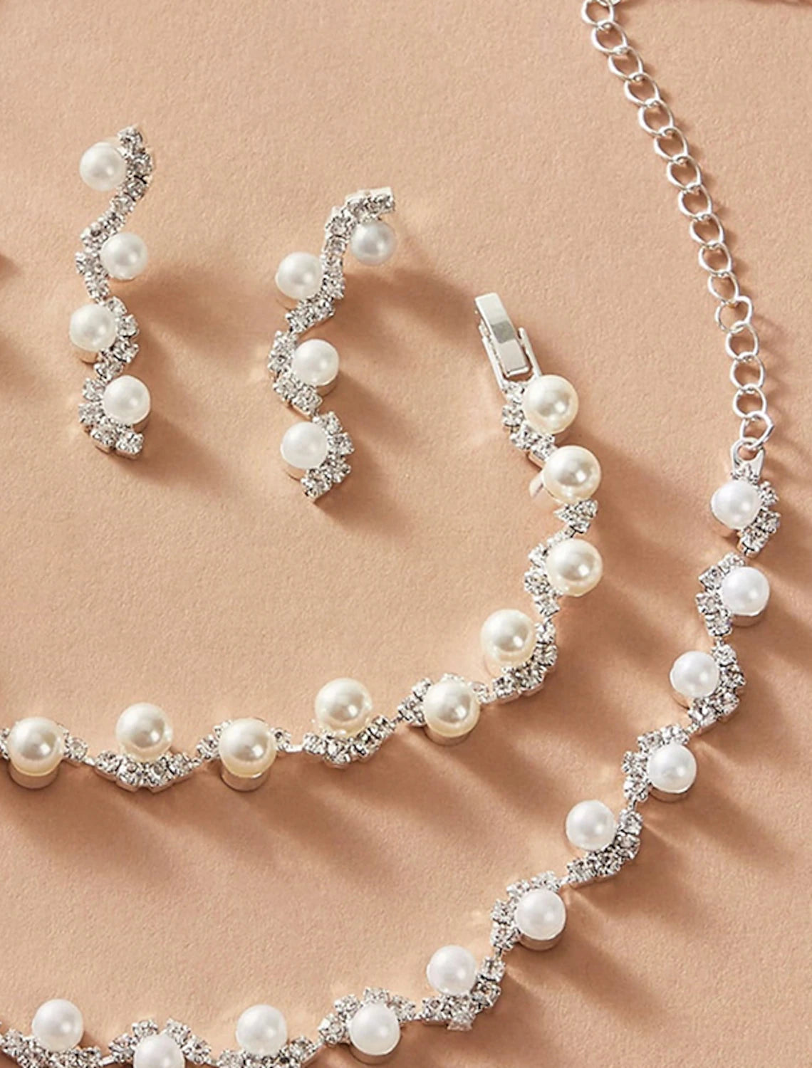 1 set Jewelry Set For Women's Anniversary Prom Imitation Pearl Rhinestone Plaited Wrap Ball / Beach