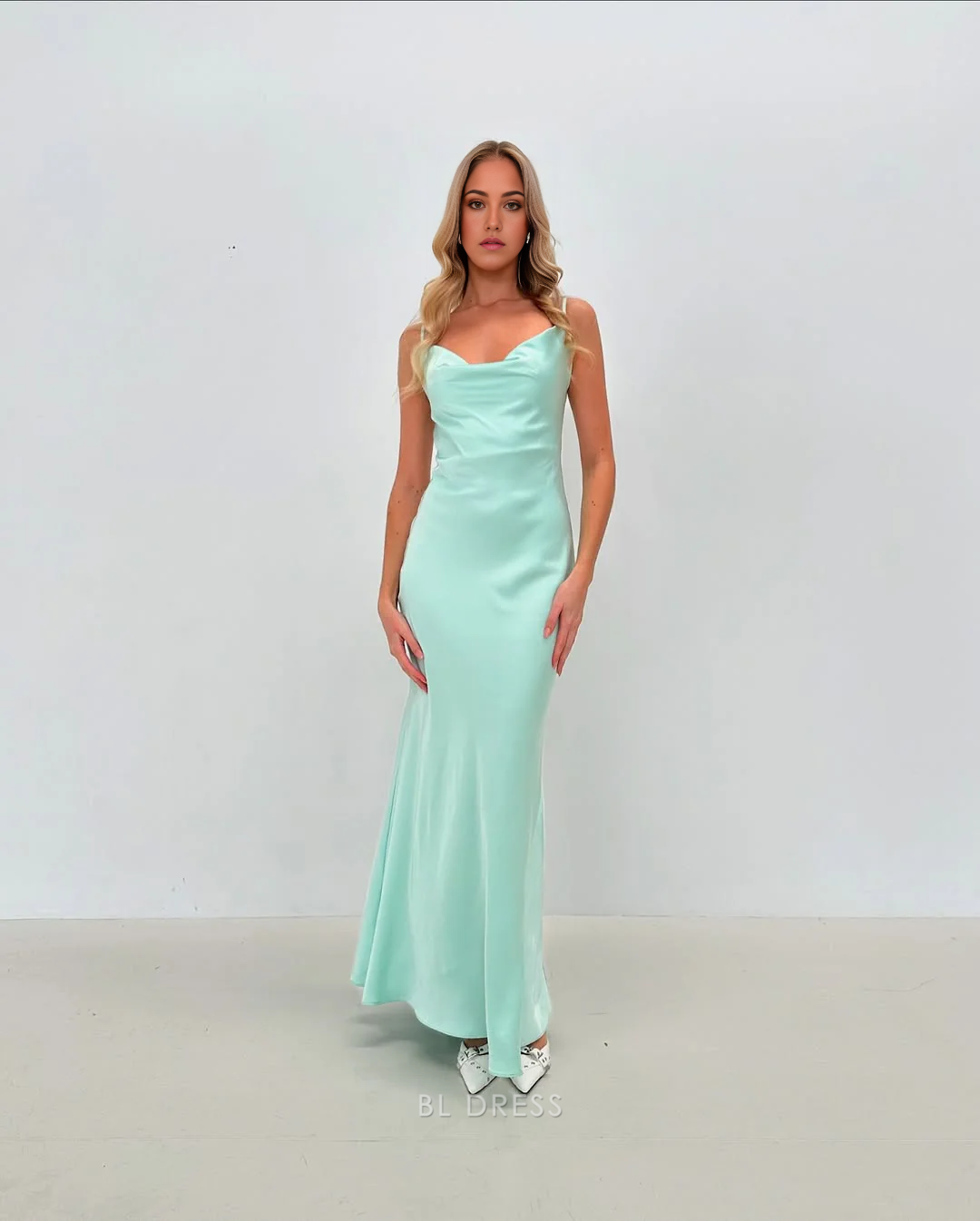 Mermaid Spaghetti Straps Backless Long formal dresses Bridesmaid Dresses evening gown Prom Dress