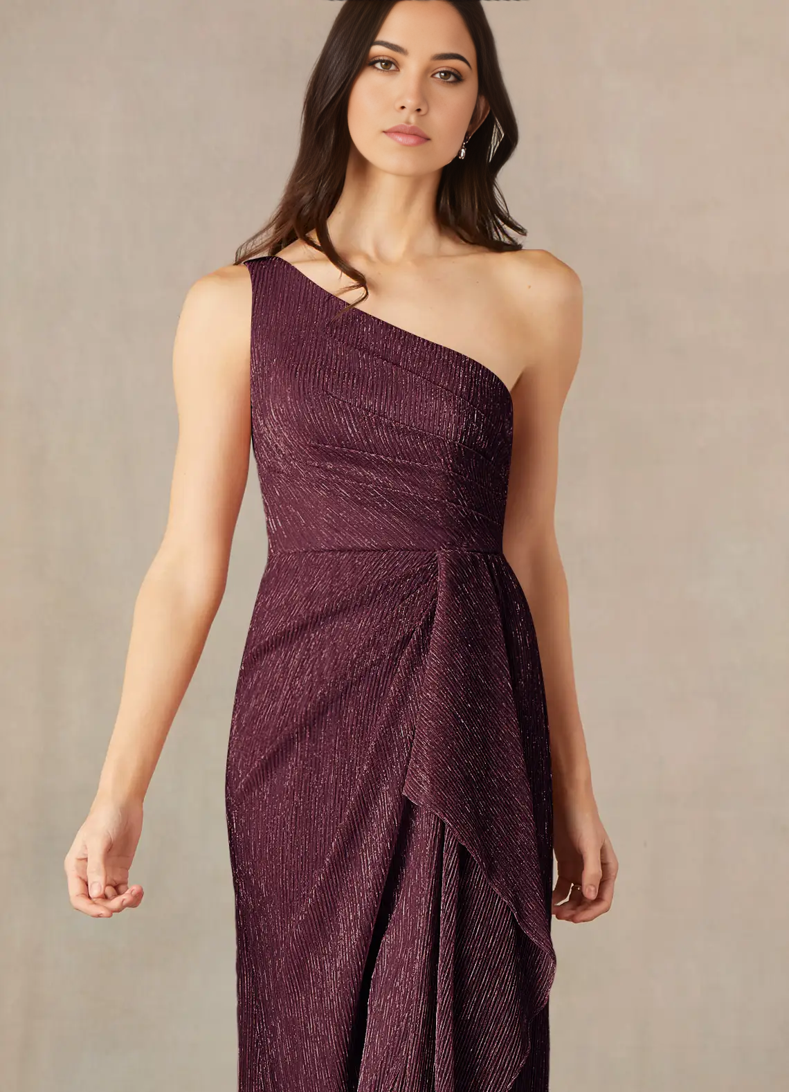 Sheath One Shoulder formal dresses evening dress Mother of the Bride Dresses