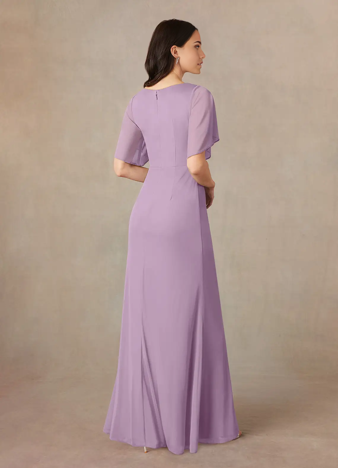 A-Line V-Neck Wisteria formal dresses evening dress Mother of the Bride Dresses