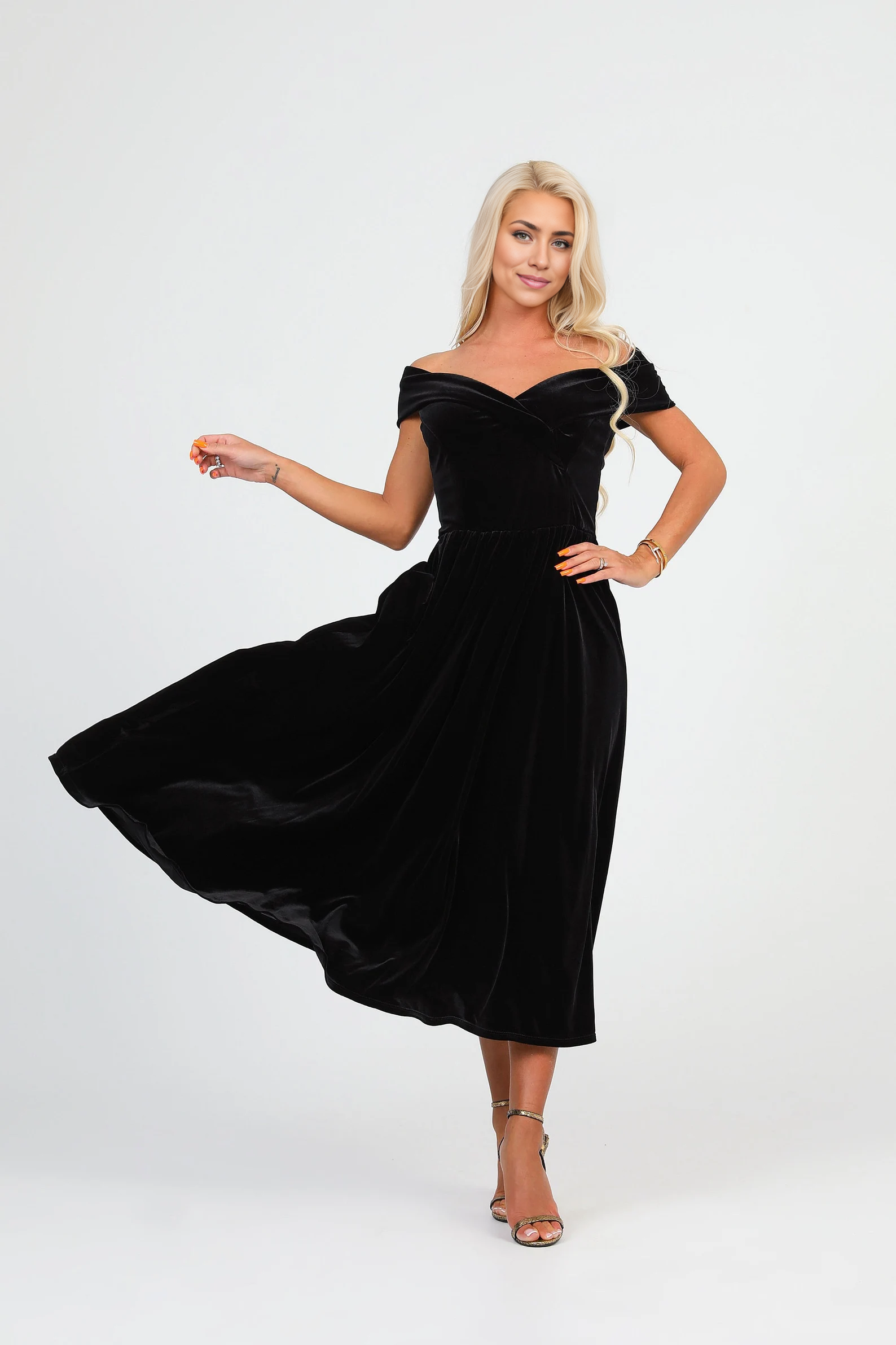 A Line Velvet Off The Shoulder Bridesmaid Dress formal dresses evening dress Prom Dress