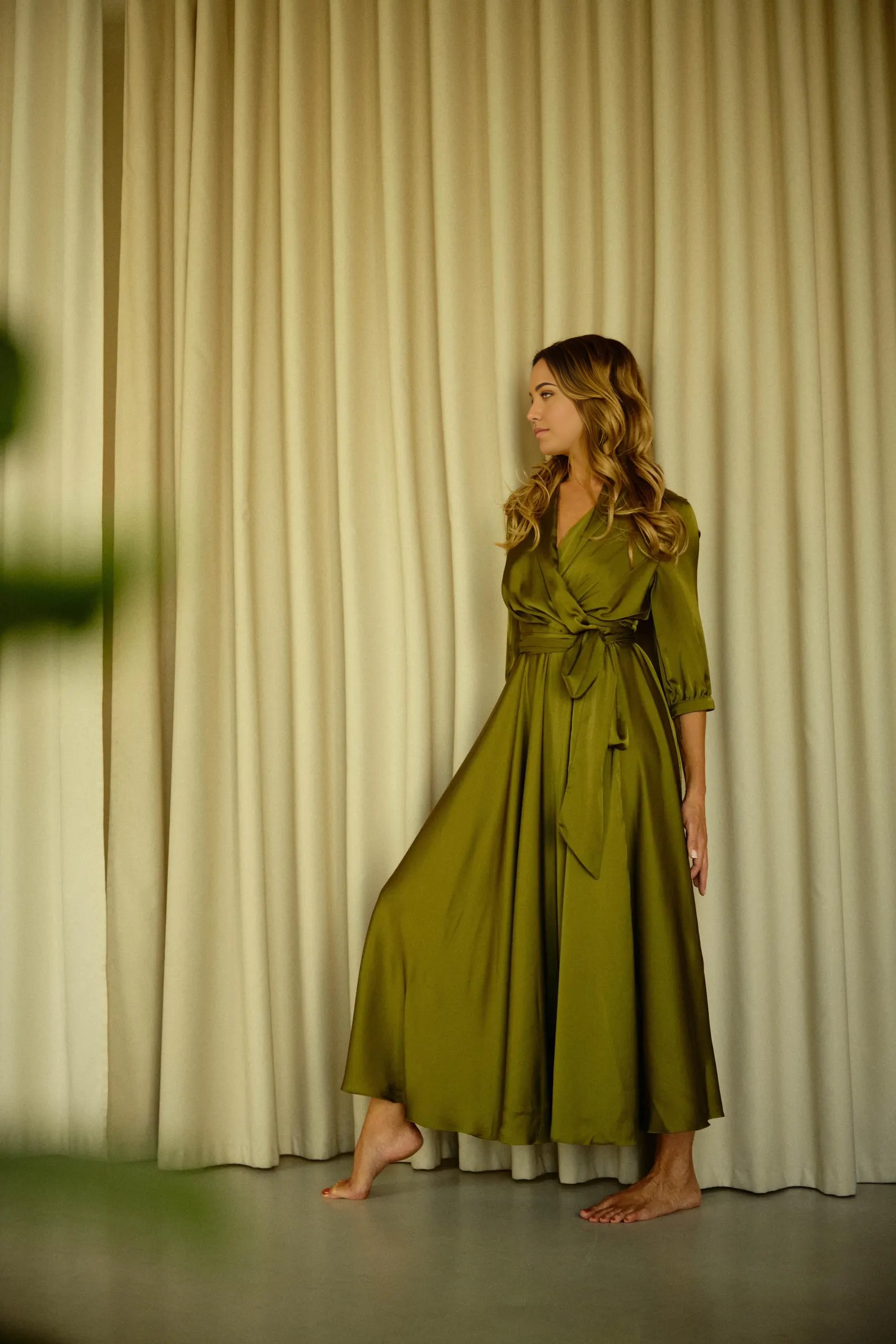 A-line Elegant V-Neck Half Sleeve Bridesmaid Dress Formal Dresses for Wedding Guest Cocktail Dress Mother of the Bride Dresses