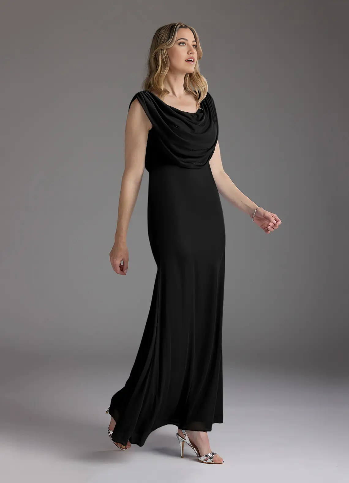 Mermaid Beaded Black formal dresses evening dress Mother of the Bride Dresses