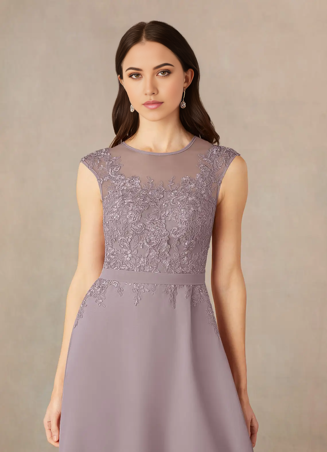 Two Piece A-Line Scoop Sequins Chiffon Dusk formal dresses evening dress Mother of the Bride Dresses