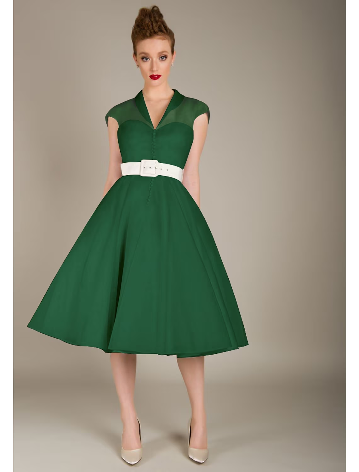 A-Linie Cocktailkleider Heißes Kleid Abschlussfeier Knielang Ärmellos V-Ausschnitt Wednesday Addams Family Tüll mit Schärpe/Band