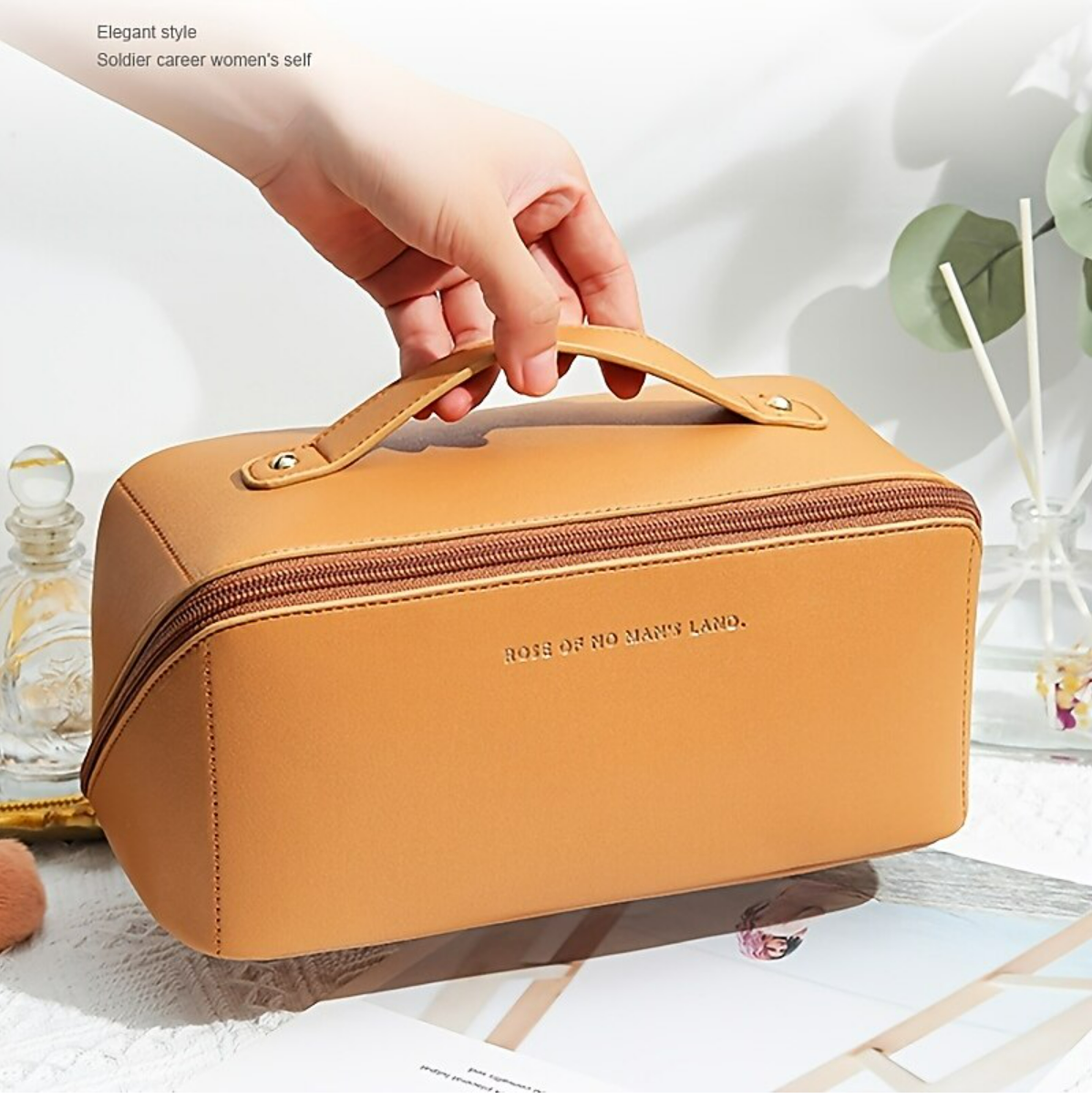 Cosmetic Bag Women's Large-capacity Portable Ins Advanced Sense Travel Products Wash Bag