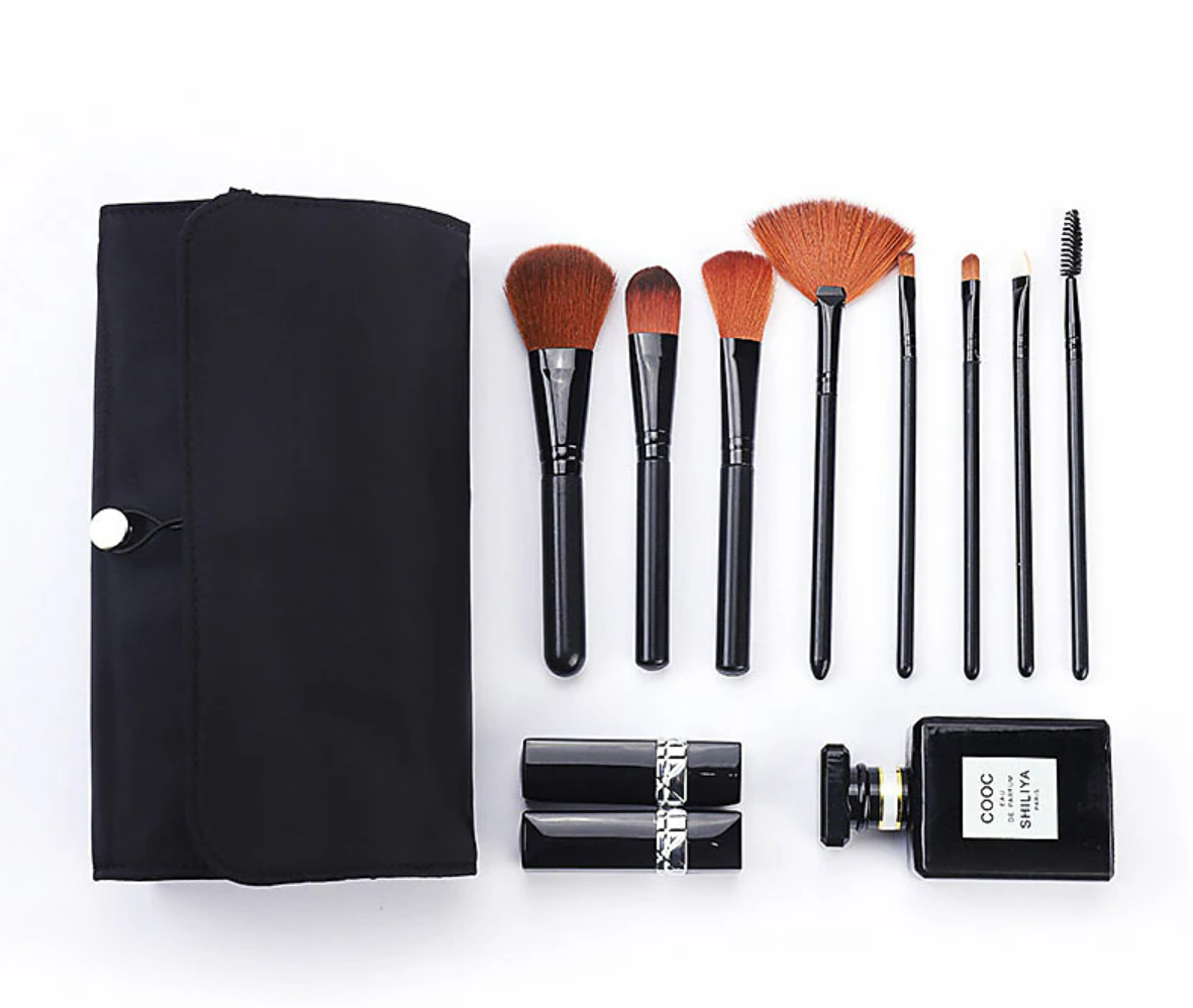 Portable Makeup Brush Organizer Makeup Brush Bag for Travel Can Hold 20 Brushes Cosmetic Bag Makeup Brush Roll Up Case Pouch Holder for Woman(Only Bag)