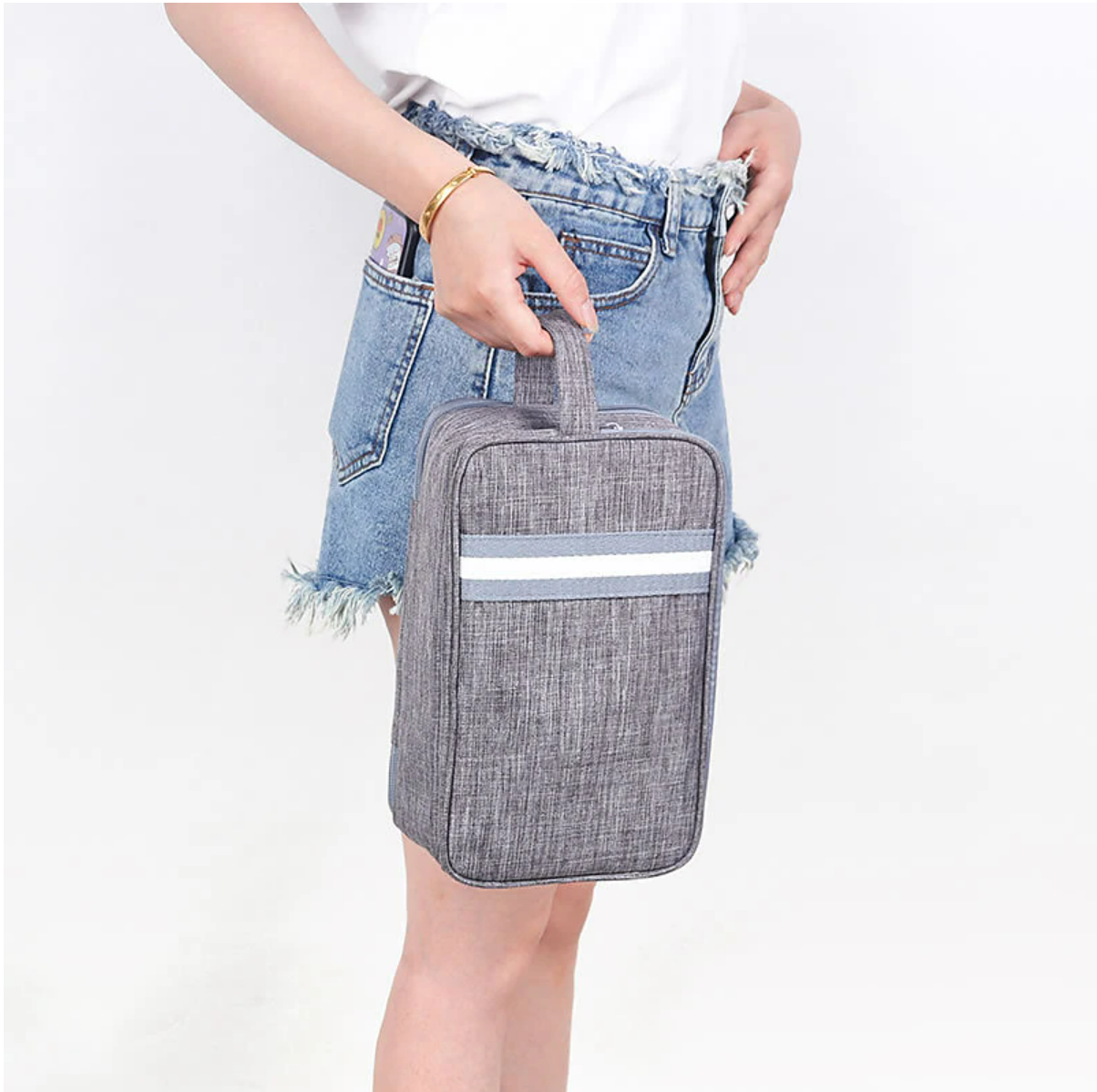 Man/Woman Travel/Daily Toiletry BagWaterproof Fabric Wash BagStorage of Toiletries ShaverCosmetics