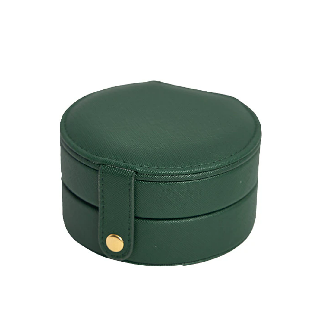 Mini Travel Jewelry Case Small Jewelry Box Portable Jewelry Travel Ogranizer Display Jewelry Storage Case for Rings Earring Necklace Bracelet Gift for Women Girls