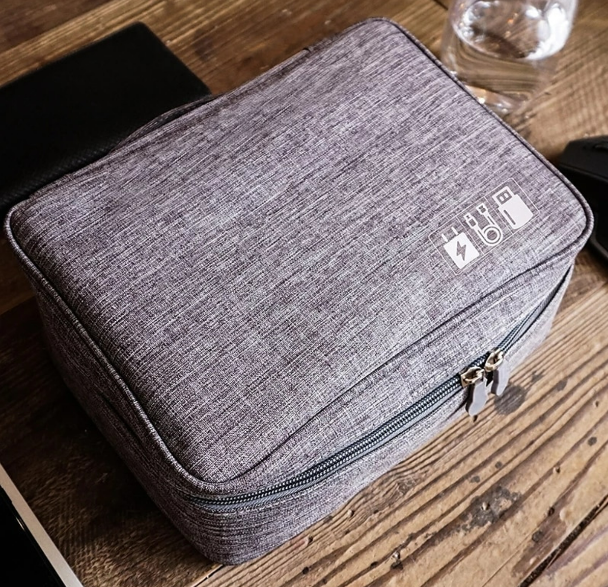 Travel Cable Bag Portable Digital USB Gadget Organizer Charger Wires Cosmetic Zipper Storage Pouch kit Case Accessories Supplies