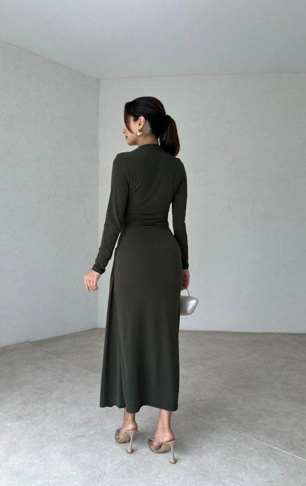 A-line Long Sleeve Cocktail Dress Bridesmaid Dress Formal Dresses for Wedding Guest Mother of the Bride Dresses
