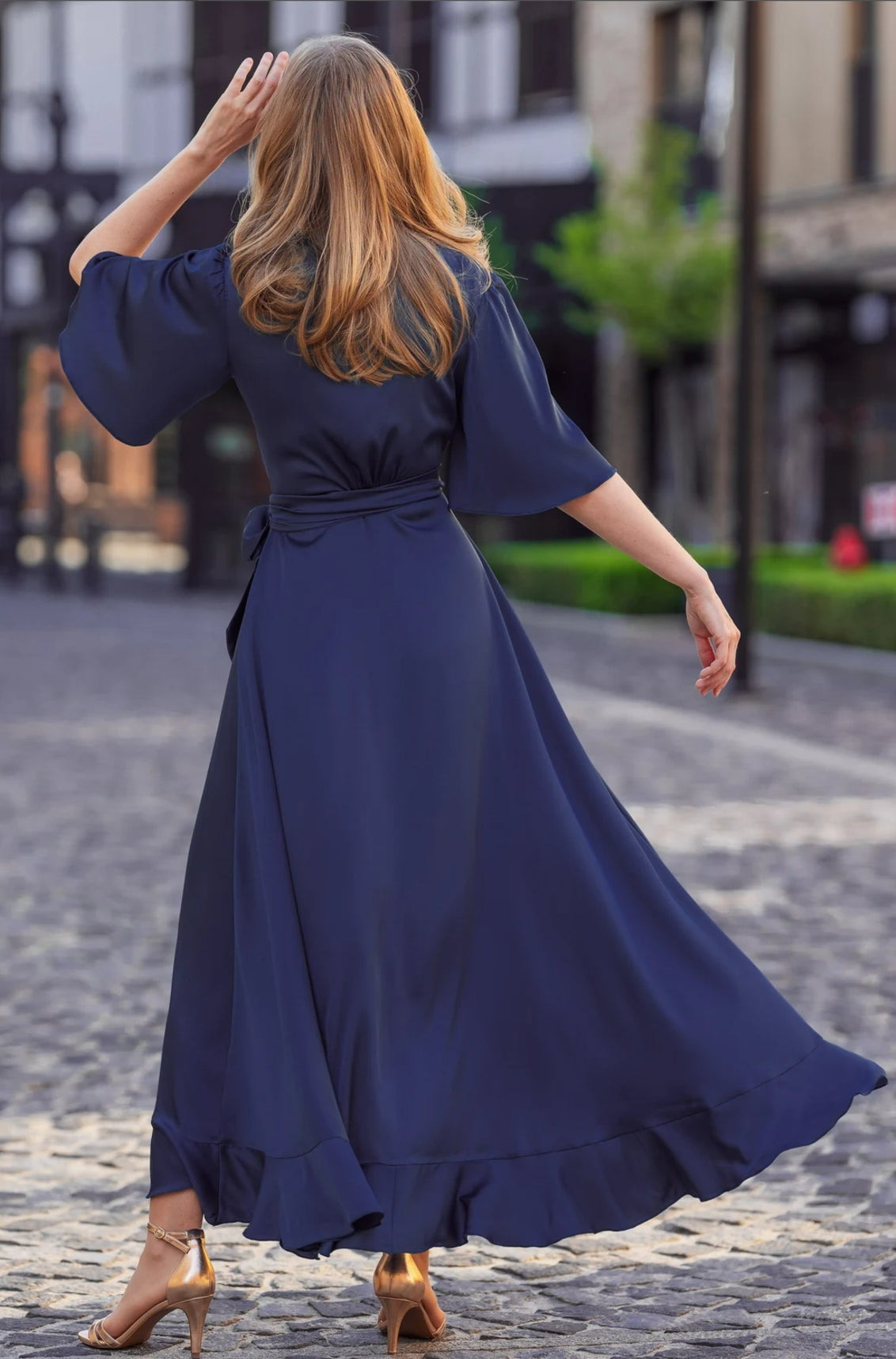 A-line V-Neck Half Sleeve Bridesmaid Dress Formal Dresses for Wedding Guest Cocktail Dress Mother of the Bride Dresses