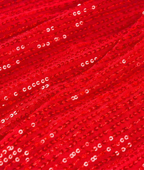 Mermaid Gorgeous Red Spaghetti Straps Long Beaded Prom Dress