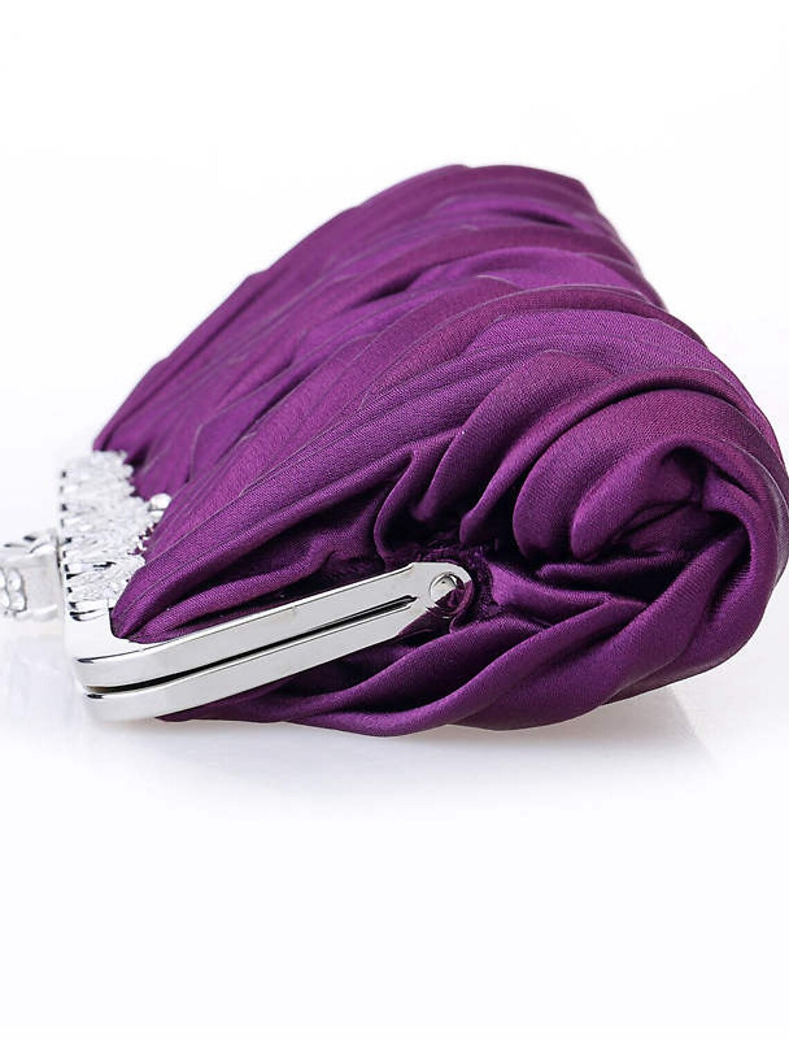 Women's Clutch Bags Satin Metal PU Leather  Wedding Party Crystal / Rhinestone