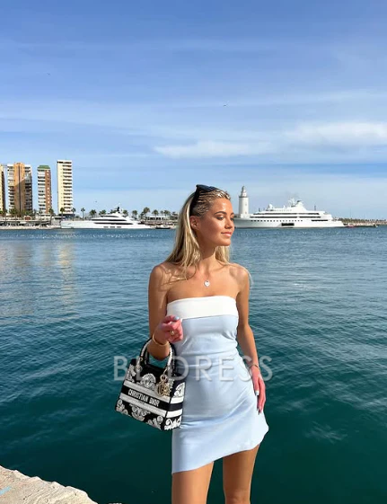 Strand ärmelloses trägerloses Tube Bodycon Homecoming-Kleid Abendkleider Brautjungfernkleider Abendkleid Ballkleid