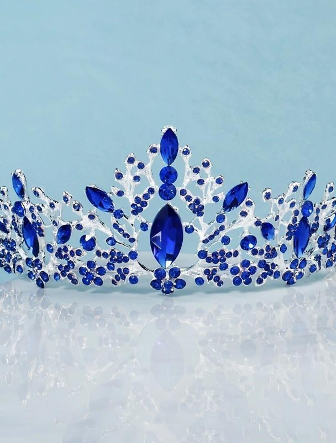 Tiara Crown For Women Girls Crystal Princess Crown Diadem Wedding Tiara For Bride Golden Hair Accessories For Birthday Prom Party Quinceanera Pageant