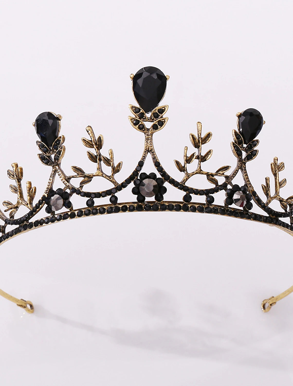 Jeweled Baroque Queen Crown Rhinestone Platinum Jubilee Crowns and Tiaras for Women