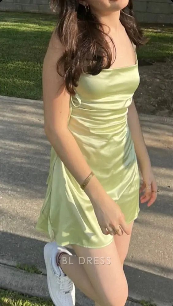 A-line Cute Sleeveless Homecoming Dress formal dresses Bridesmaid Dresses evening gown Prom Dress