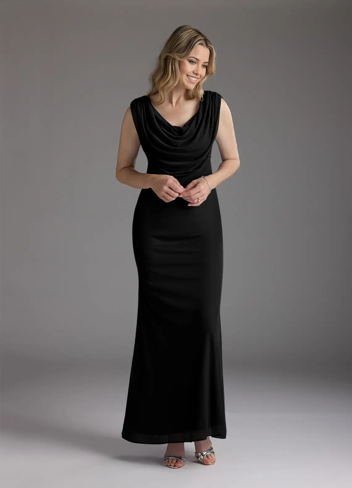 Mermaid Beaded Black formal dresses evening dress Mother of the Bride Dresses