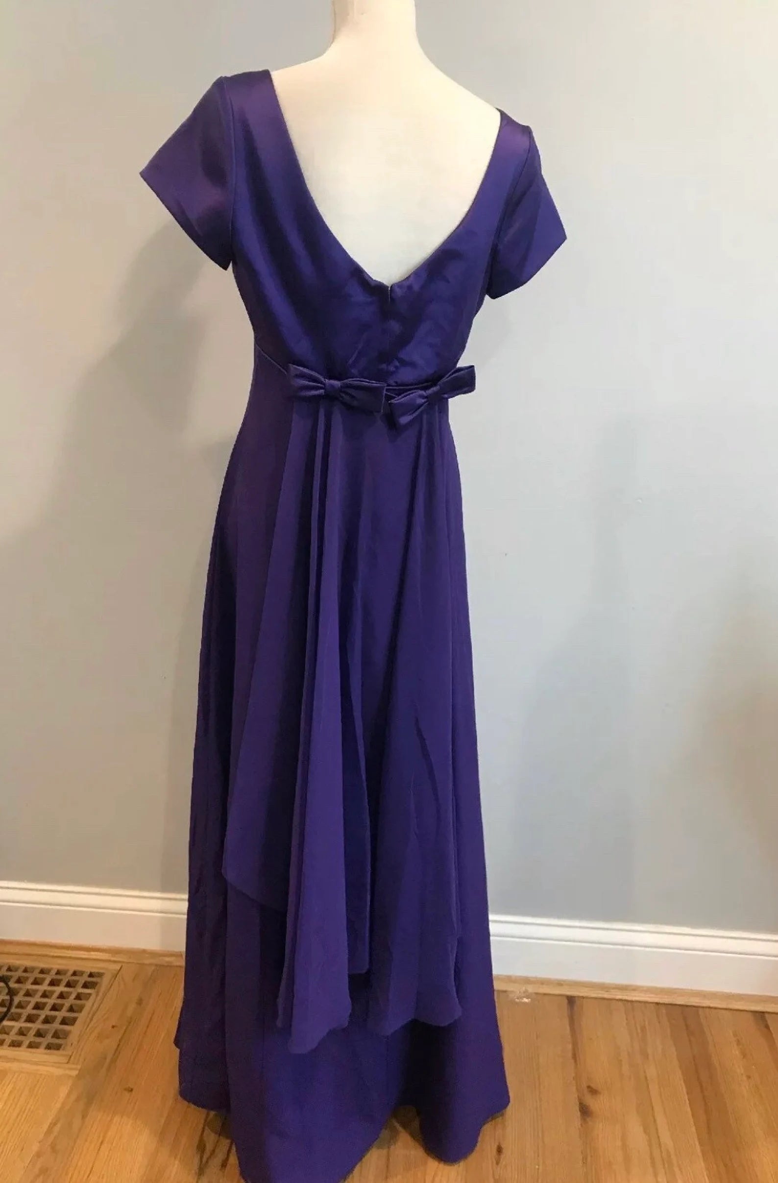 A-line Vintage Crew Neck Short Sleeve Bridesmaid Dress Formal Dresses for Wedding Guest Cocktail Dress Mother of the Bride Dresses