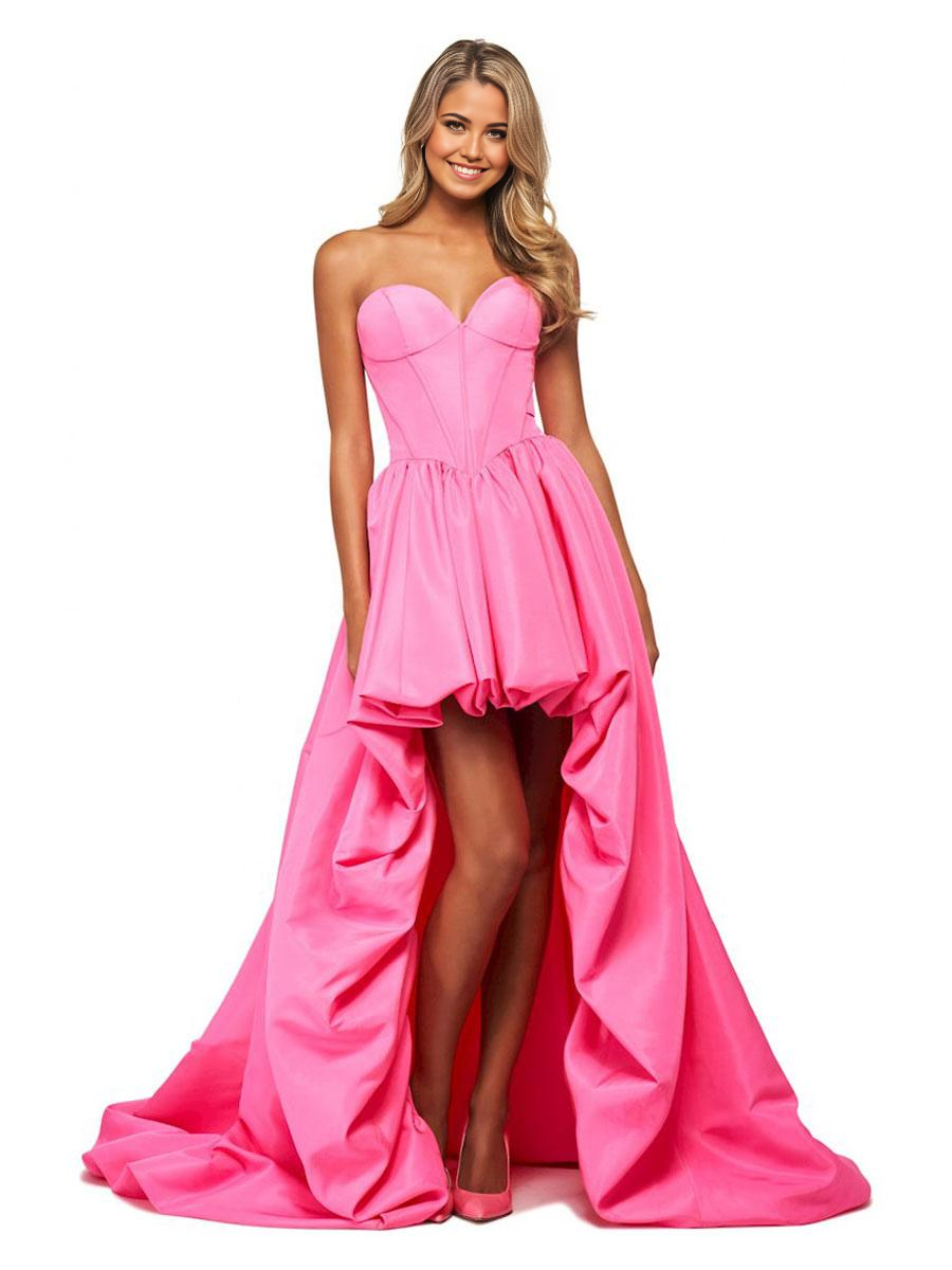 A-Line Strapless Sleeveless formal dresses Bridesmaid Dresses evening gown Prom Dress