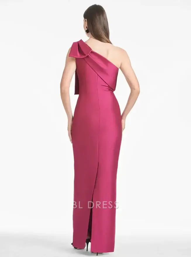 Sheath Sleeveless Floor-Length Bows Guest Dresses Mother of the Bride Dresse