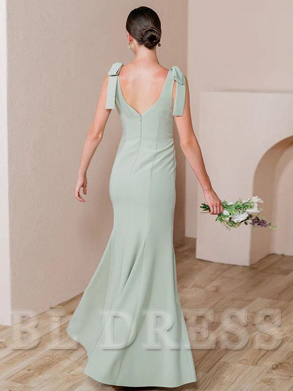 Mermaid Floor-Length formal dresses Bridesmaid Dresses evening gown Prom Dress