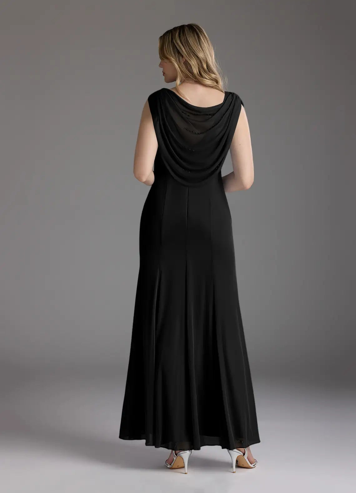 Mermaid Beaded Black formal dresses evening dress Mother of the Bride Dresses