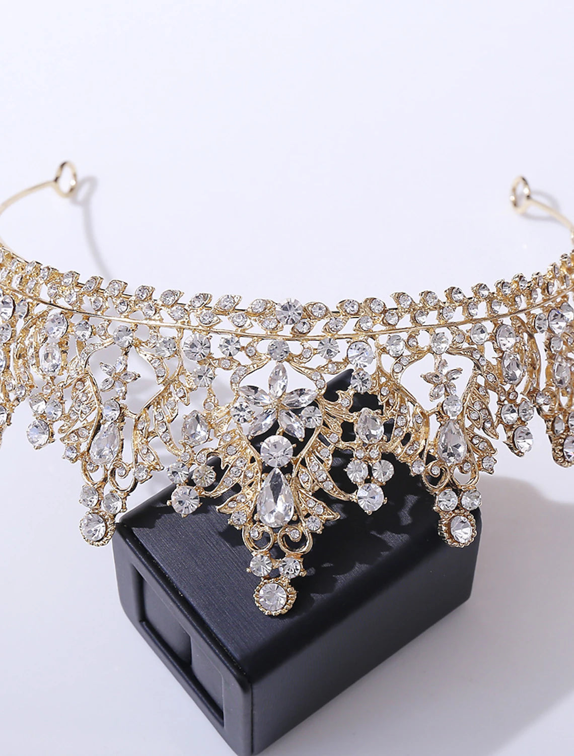 Krone Tiaras Stirnbänder Strass Legierung Hochzeit Party Retro Süße Mit Kristall