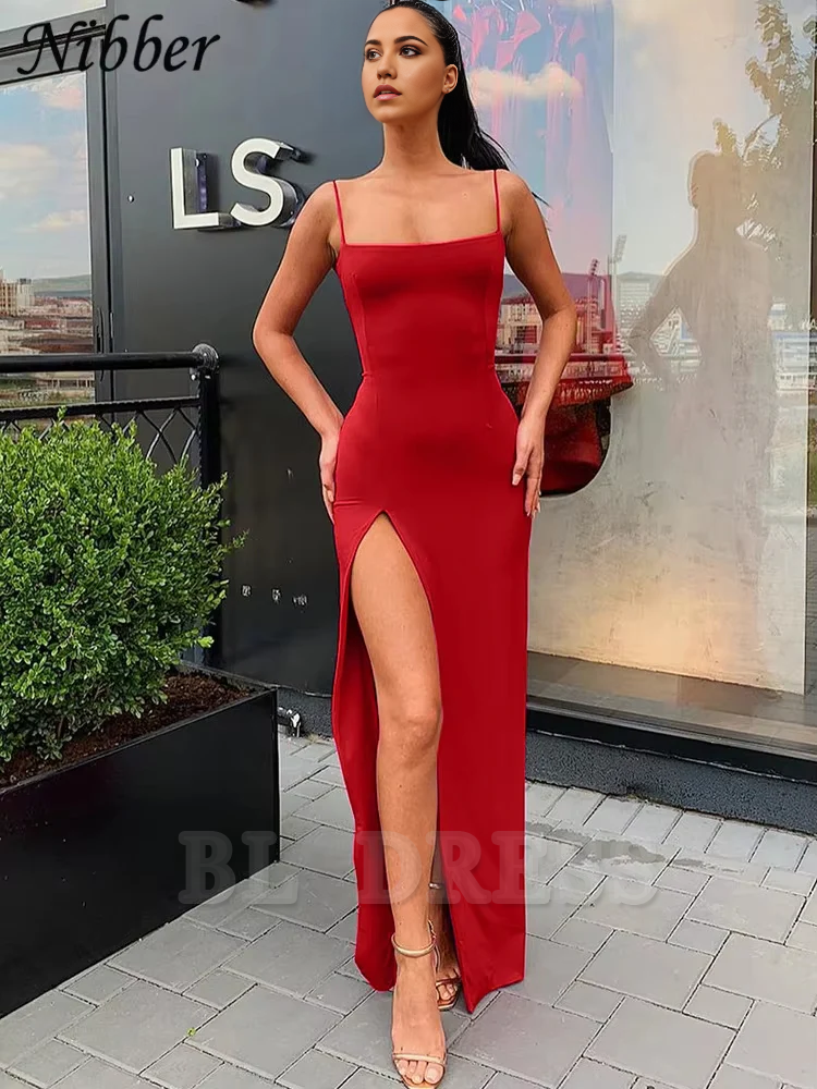 Sheath Spaghetti Straps Lace Up Stretch formal dresses Bridesmaid Dresses evening gown Prom Dress