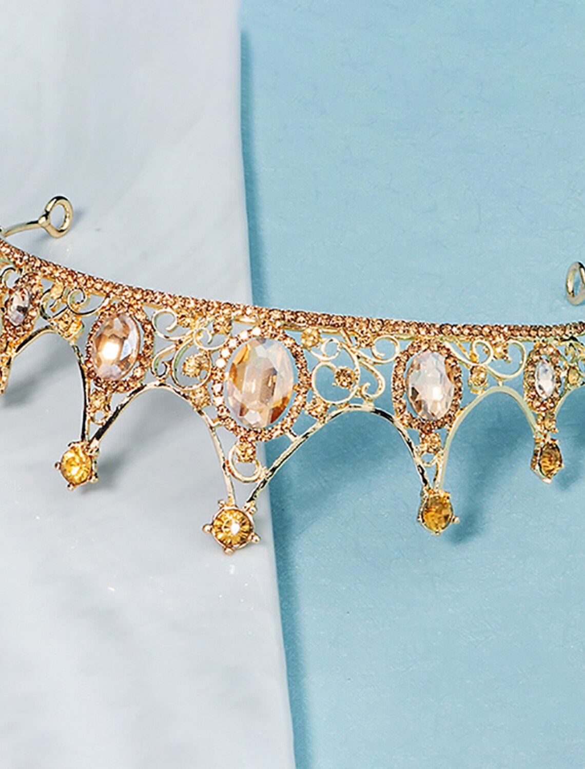 Crown Tiaras Headbands Headpiece Rhinestone Wedding Party / Evening Retro Sweet With Crystal / Rhinestone Split Joint Headpiece Headwear