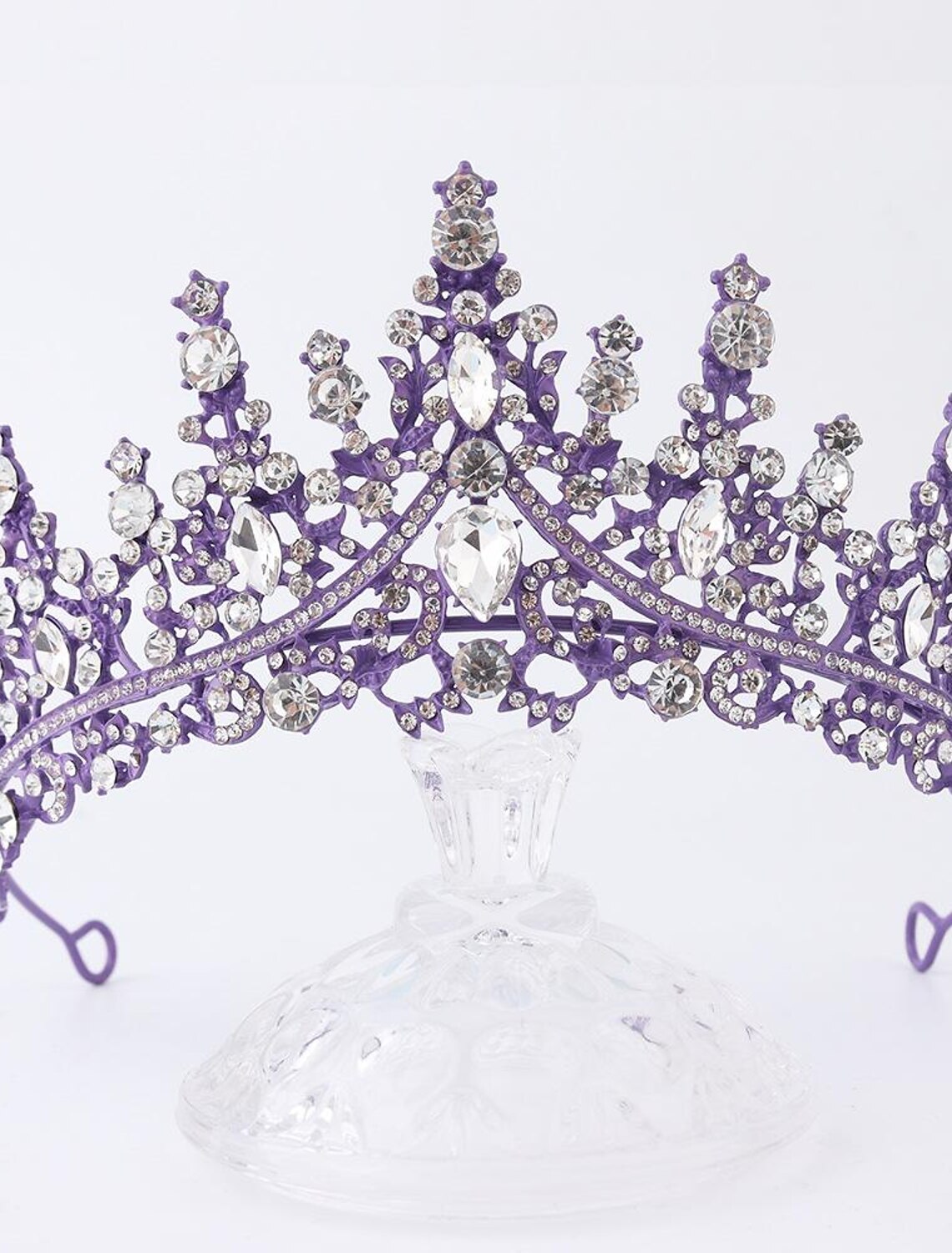 Kristall-Hochzeits-Tiara für Frauen, Krone, königliche Königin, Stirnband, Metall, Prinzessin, Braut, Quinceanera, Kopfschmuck, Geburtstag, Abschlussball, Festzug, Halloween, Kostüm, Cosplay