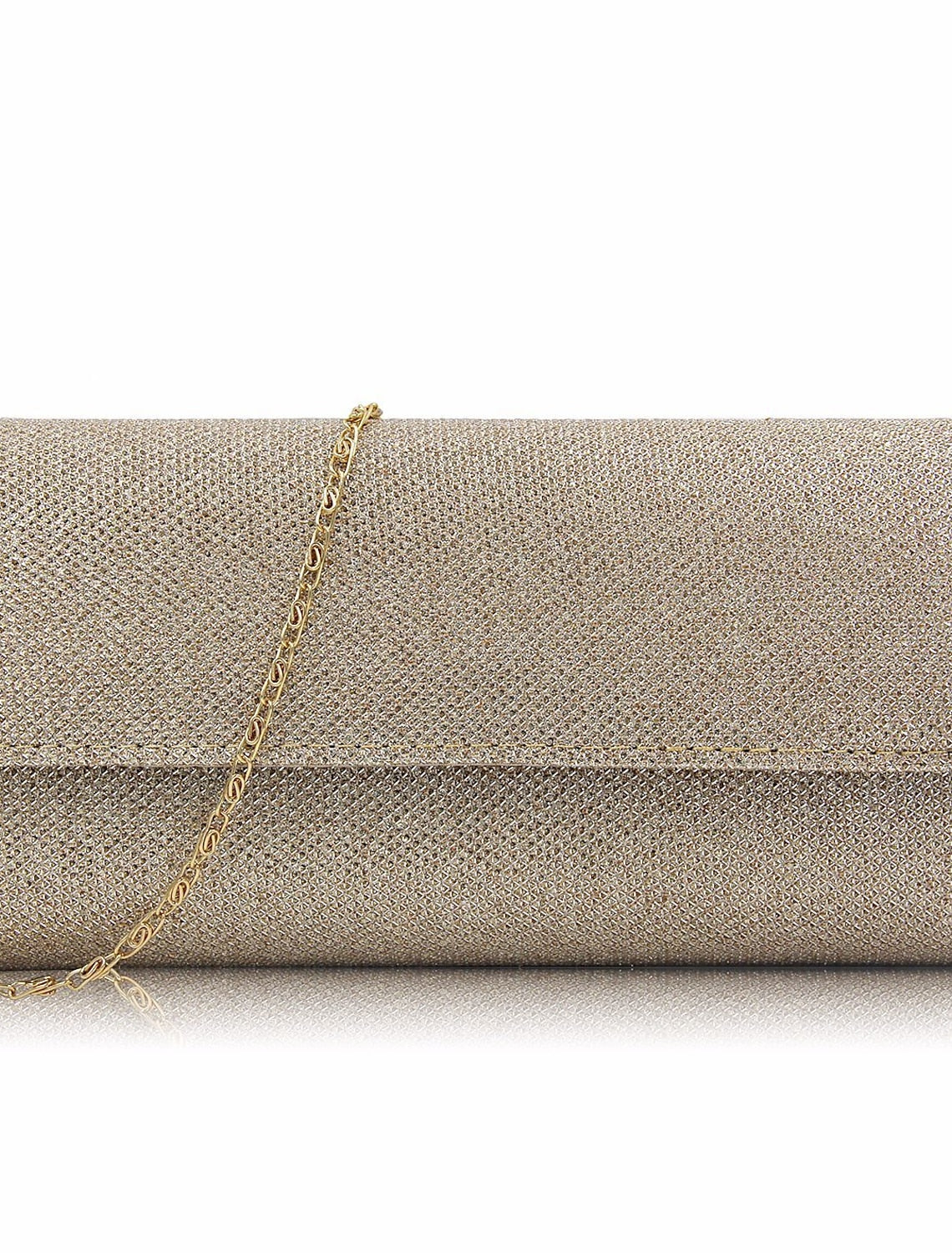 Damen Abendtasche Clutch Geldbörse für Taschen Synthetik Party Braut Hochzeit mit Kette