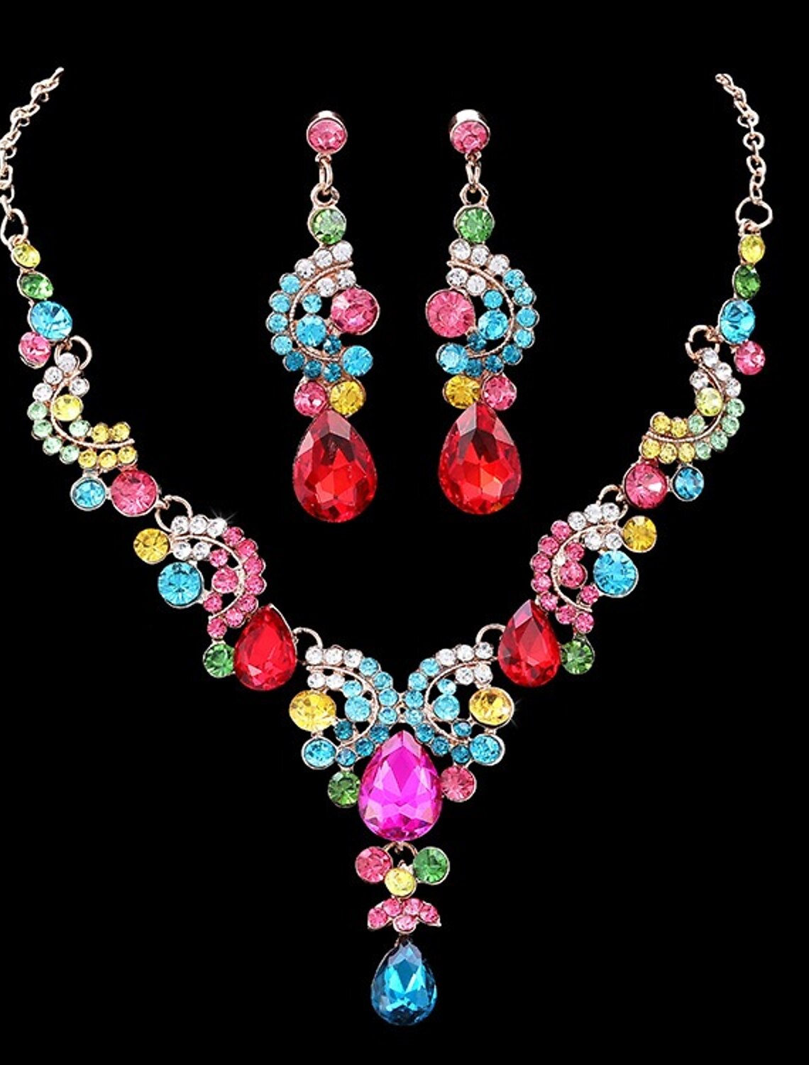 1 set Jewelry Set For Women's Wedding Anniversary Party Alloy