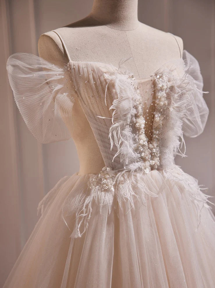 A-Line Lace Long Prom Dress