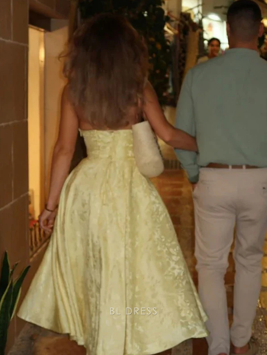 A Line V Neck Satin formal dresses Bridesmaid Dresses evening gown Prom Dress