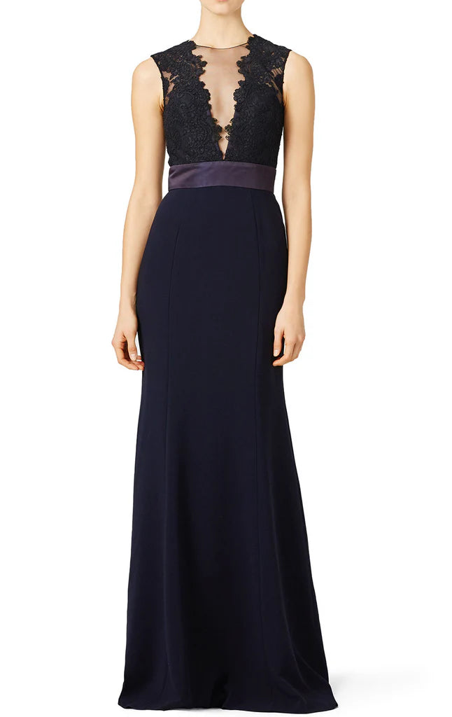 Mermaid Lace Long Mother of the Brides Dress