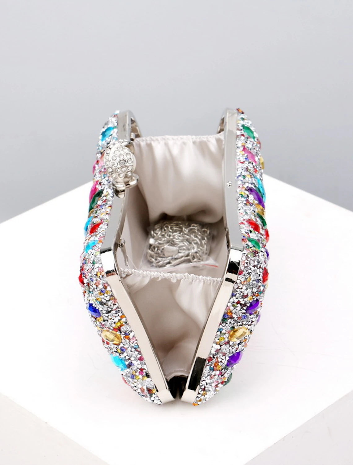 Women's Clutch Evening Bag Wristlet Clutch Bags Party Daily Bridal Shower Rhinestone Pearls Chain Large Capacity Lightweight Durable