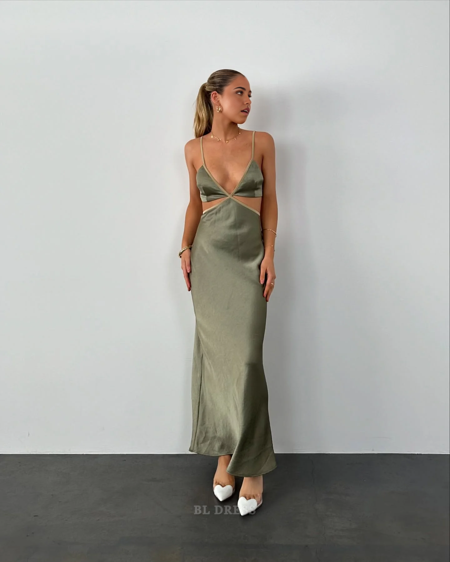 Sheath Spaghetti Straps formal dresses Bridesmaid Dresses evening gown Prom Dress